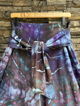 Load image into Gallery viewer, Women’s Medium Geode Tiered Flared Leg Palazzo Pants with Tie in ‘Galaxy Drift’
