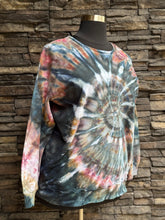 Load image into Gallery viewer, Women’s XL Oversized 100% Organic Cotton Burt’s Bees Spiral Sweatshirt in ‘Pinot Sage &amp; Teal’
