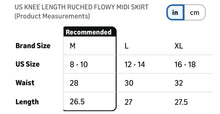 Load image into Gallery viewer, Women’s Large Geode Knee Length Skirt with Ruched Waistband &amp; Pockets in ‘Turkey Tail Mushroom’
