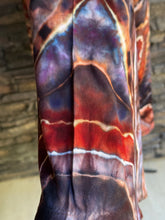 Load image into Gallery viewer, Women’s Medium Hand-sewn Geode Bell Sleeve Kimono with Pockets in ‘Phoenix Rising’
