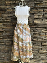 Load image into Gallery viewer, Women’s XS Linen/Rayon Button Front Midi Skirt with Pockets in ‘Pewter’ Twist
