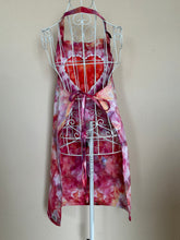 Load image into Gallery viewer, Adult Heart Apron with pockets in ‘Flamingo Flame’
