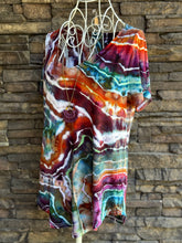 Load image into Gallery viewer, Women’s Small Geode Short Sleeved V-Neck Shirt in ‘Fire Opal’
