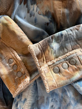 Load image into Gallery viewer, Women’s Medium Upcycled Sherpa Lined Corduroy Jacket in ‘Blue Gray’
