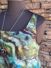 Load image into Gallery viewer, Women’s XXL Geode Square Neck Dress with Pockets in ‘Moss Agate’
