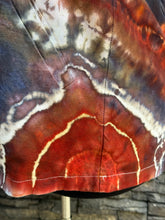 Load image into Gallery viewer, Women’s Upcycled Torrid Size 1 (1X 14/16) Geode Linen/Rayon Blazer in ‘Phoenix Rising’
