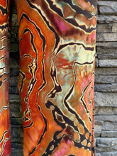 Load image into Gallery viewer, Women’s XL Reverse Geode Sleeveless Wide-Leg Ribbed Jumpsuit with Pockets in ‘Rusted Root’
