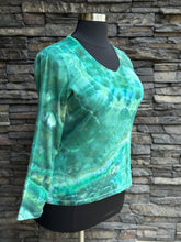 Load image into Gallery viewer, Custom Geode Long Sleeve Shirt in ‘Emerald Waters of Lake Tahoe’ for Kathy
