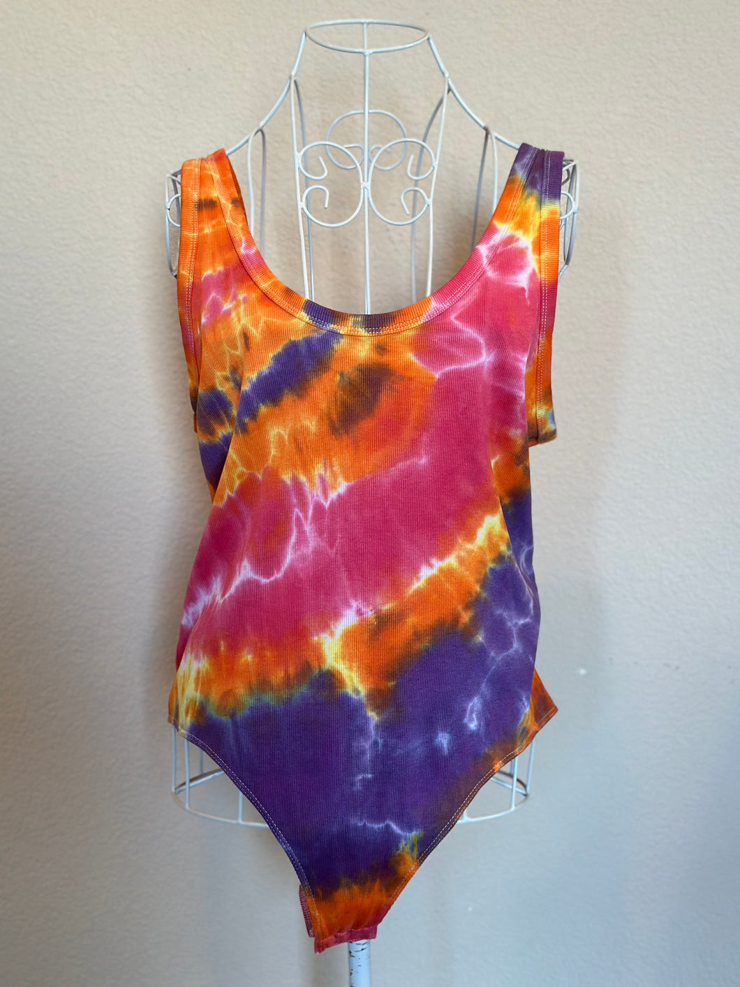 Women’s XL Ribbed Bodysuit in ‘Snow Cone’