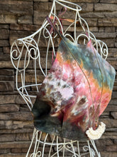 Load image into Gallery viewer, Women’s Small Hand-sewn Geode Halter Crop Top in ‘Pinot Sage’

