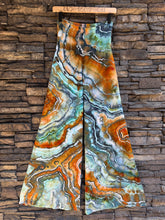 Load image into Gallery viewer, Custom Geode Palazzo Pants in ‘Boulder Turquoise’ for Ashley
