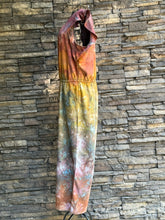 Load image into Gallery viewer, Custom Flutter Sleeve Jumpsuit in ‘Rustic Rainbow’ for Meaghan
