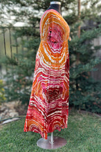 Load image into Gallery viewer, Women’s XXL Geode Surplice Maxi Dress in ‘Saffron Rose’
