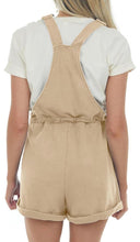 Load image into Gallery viewer, Women’s Medium Geode Cotton Overall Shorts with Drawstring Waist in ‘Rustic Rainbow’
