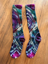 Load image into Gallery viewer, Adult Reverse Geode Slouchy Socks in ‘Mermaid Tail’
