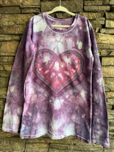Load image into Gallery viewer, Youth Girls’ Large Long Sleeved Heart T-Shirt in ‘Purple Mist’
