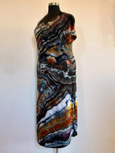 Load image into Gallery viewer, Custom Geode ‘Turkey Tail Mushroom’  Kimono and Reverse Geode Maxi Dress for Pamela
