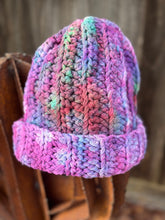 Load image into Gallery viewer, Adult Chunky Cotton Knit Geode Beanie in ‘Mindbender’
