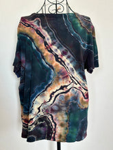 Load image into Gallery viewer, Women’s Petite Large Reverse Geode T-Shirt in ‘Pinot Sage &amp; Teal’
