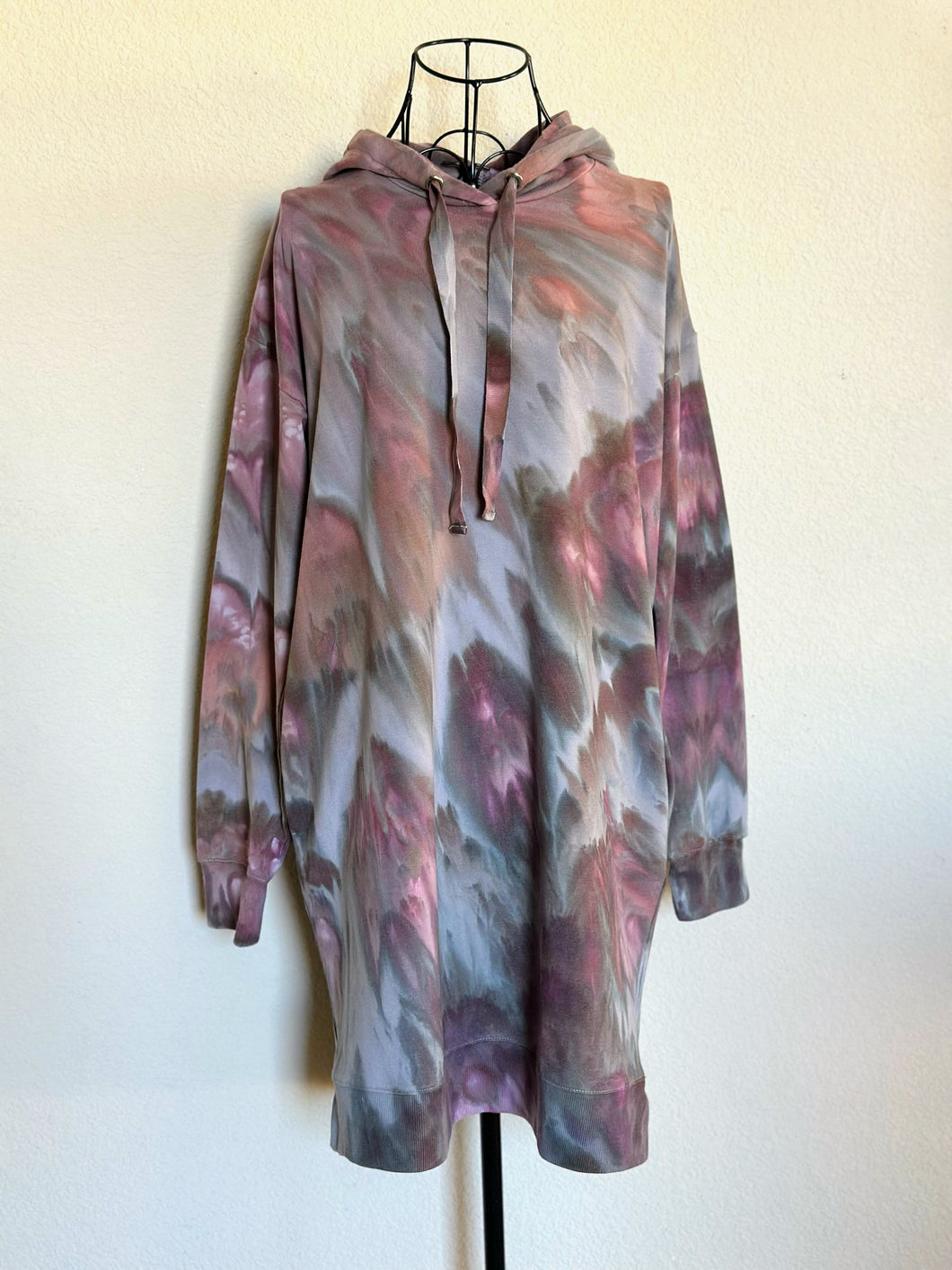 Women’s Small Hoodie Dress in ‘Brushed Steel’