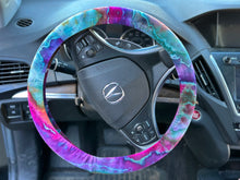 Load image into Gallery viewer, Custom Geode 2 Piece Cropped Set and 4 Geode Steering Wheel Covers for Mary
