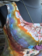 Load image into Gallery viewer, Women’s XL 100% Cotton Geode Tank Top in ‘Rustic Rainbow’
