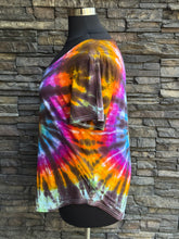 Load image into Gallery viewer, Women’s 2XL V-Neck Rayon T-Shirt in ‘Rainbow Spiral’
