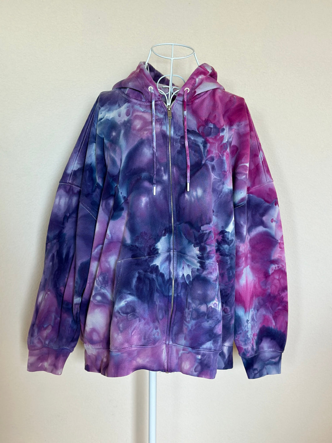 Custom Order Zip Up Hoodie in ‘Purple Haze’ for Jen