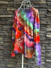 Load image into Gallery viewer, Women’s Medium Men’s Small Oversized Fit Long Sleeved Geode T-Shirt in ‘Christmas Rainbow’
