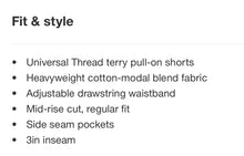 Load image into Gallery viewer, Women’s Medium (fit like a large) Geode Mid-Rise Pull-On Shorts with Pockets in ‘Cosmic Eyes’
