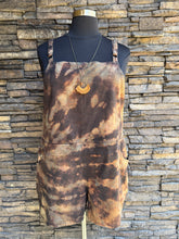 Load image into Gallery viewer, Women’s 3X (22/24) Reversed Rayon/Linen Overall Shorts in ‘Raven’
