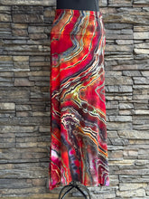 Load image into Gallery viewer, Women’s Medium Reverse Geode Maxi Skirt in ‘Fire On The Mountain’

