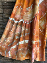 Load image into Gallery viewer, Women’s XL Geode 100% Viscose High Waist Tiered Wide Leg Flared Palazzo Pants with Tie in ‘Rusted Sea Glass’
