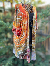 Load image into Gallery viewer, Women’s Large Geode Kimono in ‘Rustic Rainbow’
