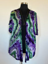 Load image into Gallery viewer, Women’s XL Reverse Geode Kimono in ‘Tiffany Stone’
