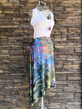 Load image into Gallery viewer, Women’s Large Geode Asymmetrical Draped Midi Skirt in ‘Abalone’

