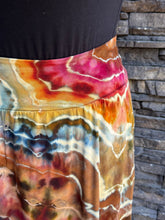 Load image into Gallery viewer, Women’s Large Geode Midi Skirt with Pockets in ‘Rustic Rainbow’
