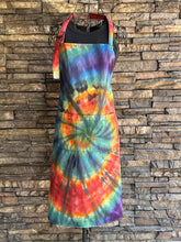 Load image into Gallery viewer, Adult Reverse Dyed Spiral Apron with Pockets in ‘Bold As Love’
