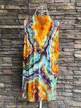 Load image into Gallery viewer, Women’s Medium Geode Sleeveless Cardigan with Pockets in ‘Koroit Boulder Opal’
