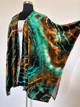 Load image into Gallery viewer, Custom Geode Bamboo Velour Kimono Duster in ‘Boulder Turquoise’ for Raina
