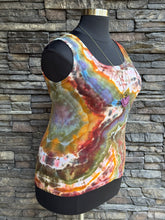 Load image into Gallery viewer, Women’s XL 100% Cotton Geode Tank Top in ‘Rustic Rainbow’
