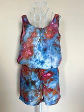 Load image into Gallery viewer, Women’s Medium Upcycled ‘Cloth &amp; Stone Chambray Shorts Romper in ‘Bird Song’
