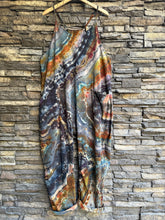 Load image into Gallery viewer, Custom Reverse Geode Harem Jumpsuit in ‘Midnight Jasper’ for Sherri
