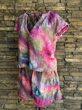 Load image into Gallery viewer, Women’s Medium Geode Cotton Gauze Top &amp; Short Outfit Set in ‘Cosmic Storm’
