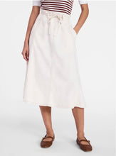 Load image into Gallery viewer, Women’s Large Tie-waist Denim Midi Geode Skirt in ‘Bird Song’
