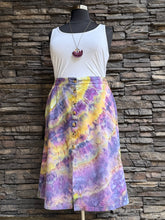 Load image into Gallery viewer, Women’s XXL Linen/Rayon Midi Skirt with Button Front &amp; Pockets in ‘Sugar Plum’
