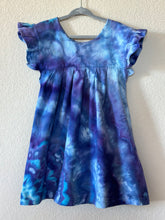 Load image into Gallery viewer, Toddler 4T Flutter Sleeve Dress in ‘Moody Blue’ Twist
