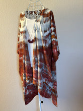 Load image into Gallery viewer, Women’s S/M 100% Rayon Kimono Jacket with Pockets in ‘Shiitake Twist’
