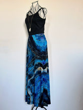 Load image into Gallery viewer, Custom Reverse Geode Maxi Skirt in ‘Midnight Sapphire’
