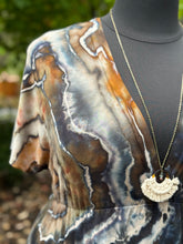 Load image into Gallery viewer, Women’s Large Geode Kimono Style Dress in ‘Turkey Tail Mushroom’
